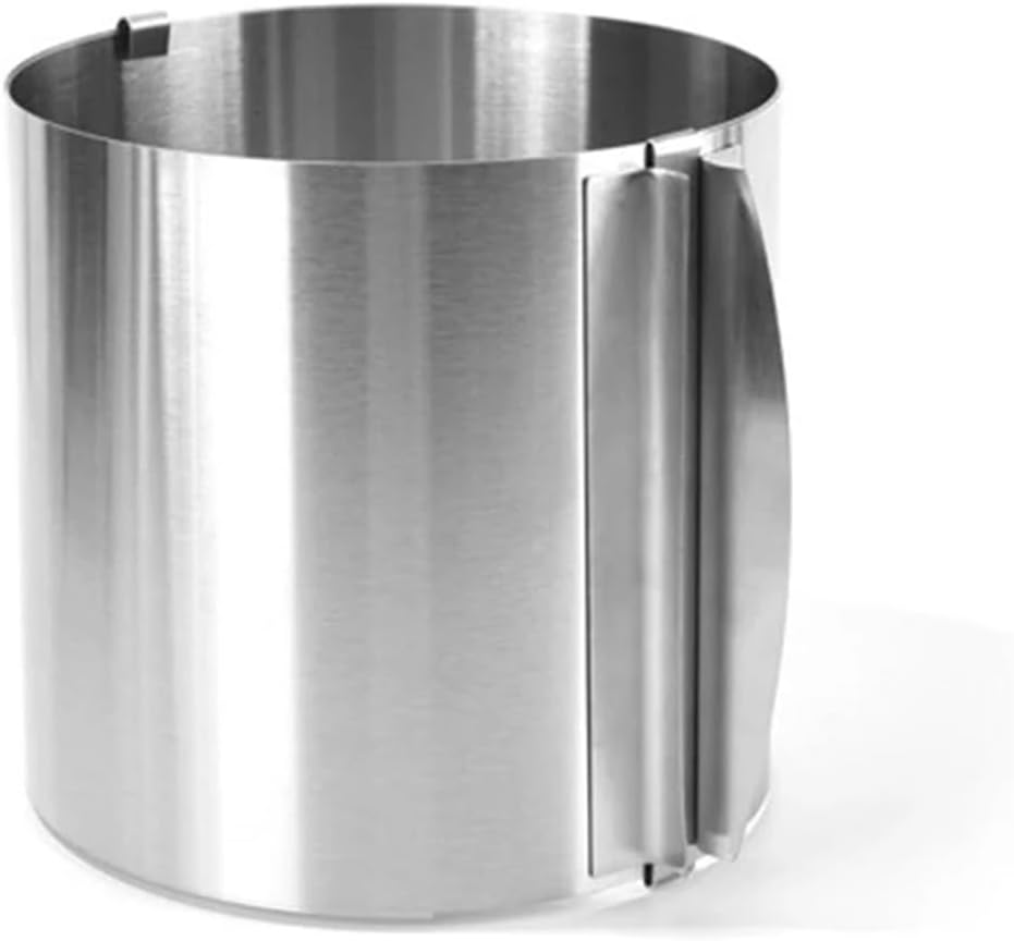 Cake Mould Baking Ring Telescopic Mousse Ring Stainless Steel 16-30cm Diameter Heights 6-15cm(Height 15cm)