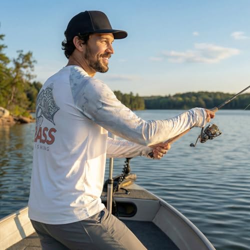 LOOGU Men's UPF 50+ UV Sun Protection SPF Rash Guard Lightweight Long Sleeve Shirts Outdoor for Fishing Hiking Swimming Running — view 6