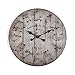 Produktbild Versa Coffs Dekorative Wanduhr für die Küche, das Wohnzimmer, Esszimmer oder Schlafzimmer, Maßnahmen (H x L x B) 60 x 5 x 60 cm, Holz, Farbe: Grau