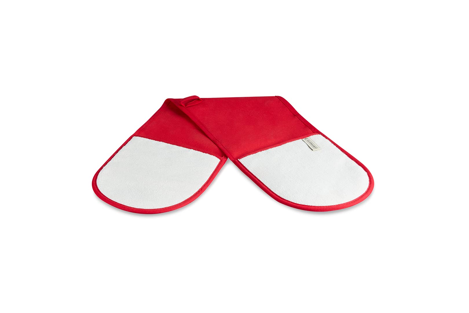 Le Creuset Doppel-Handschuh mit Schlaufe, Einheitsgröße, Kirschrot, Baumwoll-Canvas, 95001000600000 (Packung mit 3)