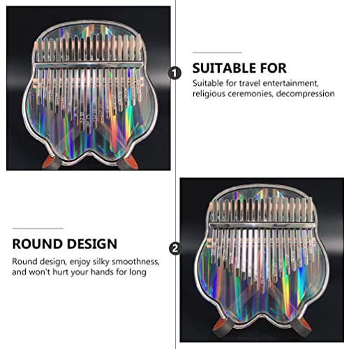 BIENKA 2pcs 17 Touches Kalimba Pouce Piano Portable Kalimba avec Tuning Hammer Mbira Doigt Piano Instruments de Musique… - Les Beatles, Paul McCartney, John Lennon, RIngo Starr, George Harrison BIENKA 2pcs 17 Touches Kalimba Pouce Piano Portable Kalimba avec Tuning Hammer Mbira Doigt Piano Instruments de Musique… – Image 5