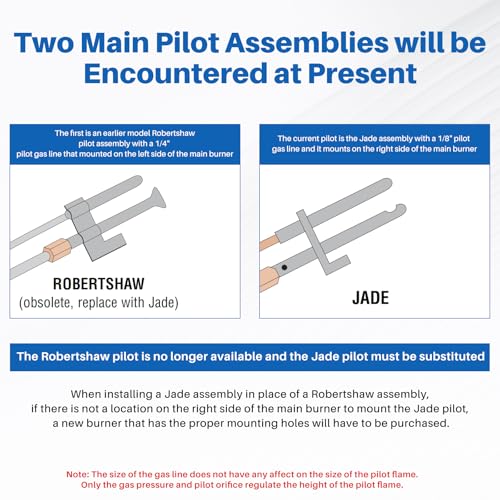 Image of 91603 Jade Pilot Thermocouple Kit for Atwood /Dometic RV Water Heater | Includes 1 /8'' Pilot Gas Line; 91214 Propane Pilot Spare Replacement Assembly for Pilot Water Heaters