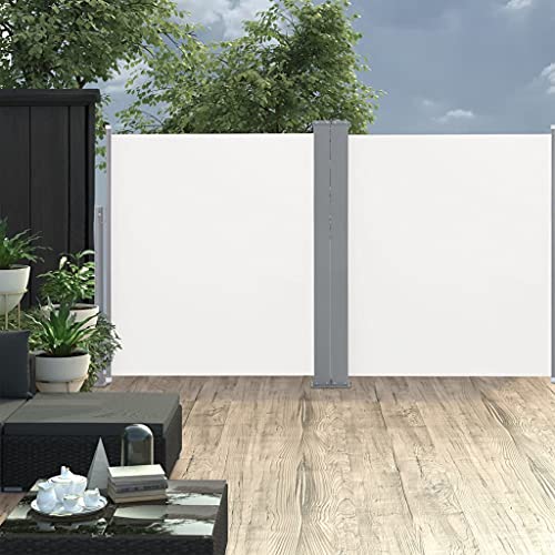 Store latéral extensible 170x600 anthracite contre le vis-à-vis