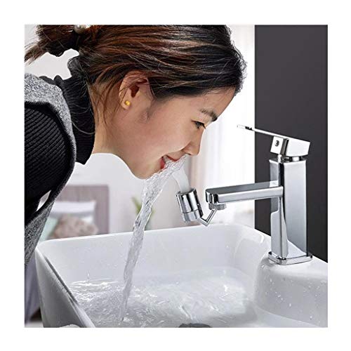 Preisvergleich Produktbild Rneotnnk 720 ° Drehung Universeller spritzwassergeschützter wassersparender Wasserhahn, drehbarer Tap Belüfter-Sprühaufsatz mit 4-fachem Filter der Küche