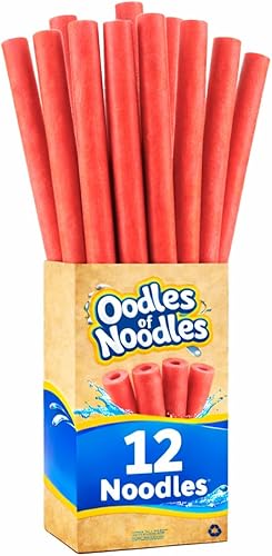 Miniatura 13 de Oodles of Noodles Fideos de espuma de arcoíris de lujo para piscina - Paquete de 12 - Aproximadamente 122 cm x 6.4 cm Tubos de espuma multiusos