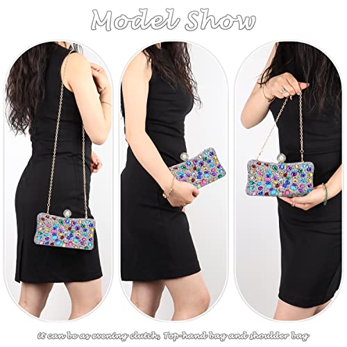Lanpet Women Clutches Multicolor Crystal Rhinestone Evening Handbag Chain Strap Shoulder Bag #TOP5