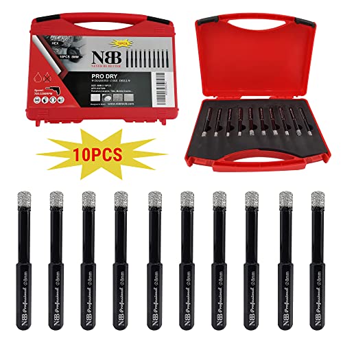 NBB Brazed Diamond Drill Bits with hex shank, for Dry drilling on hard Porcelain Ceramic, Tile, Granite, Marble - Image 3