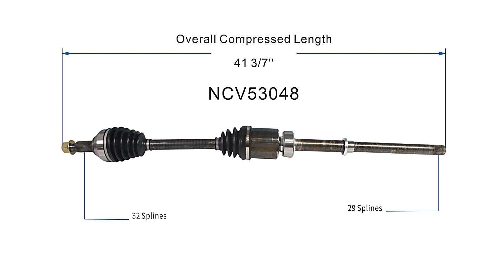 Amazon.com: GSP NCV53048 CV Axle Shaft Assembly for Select