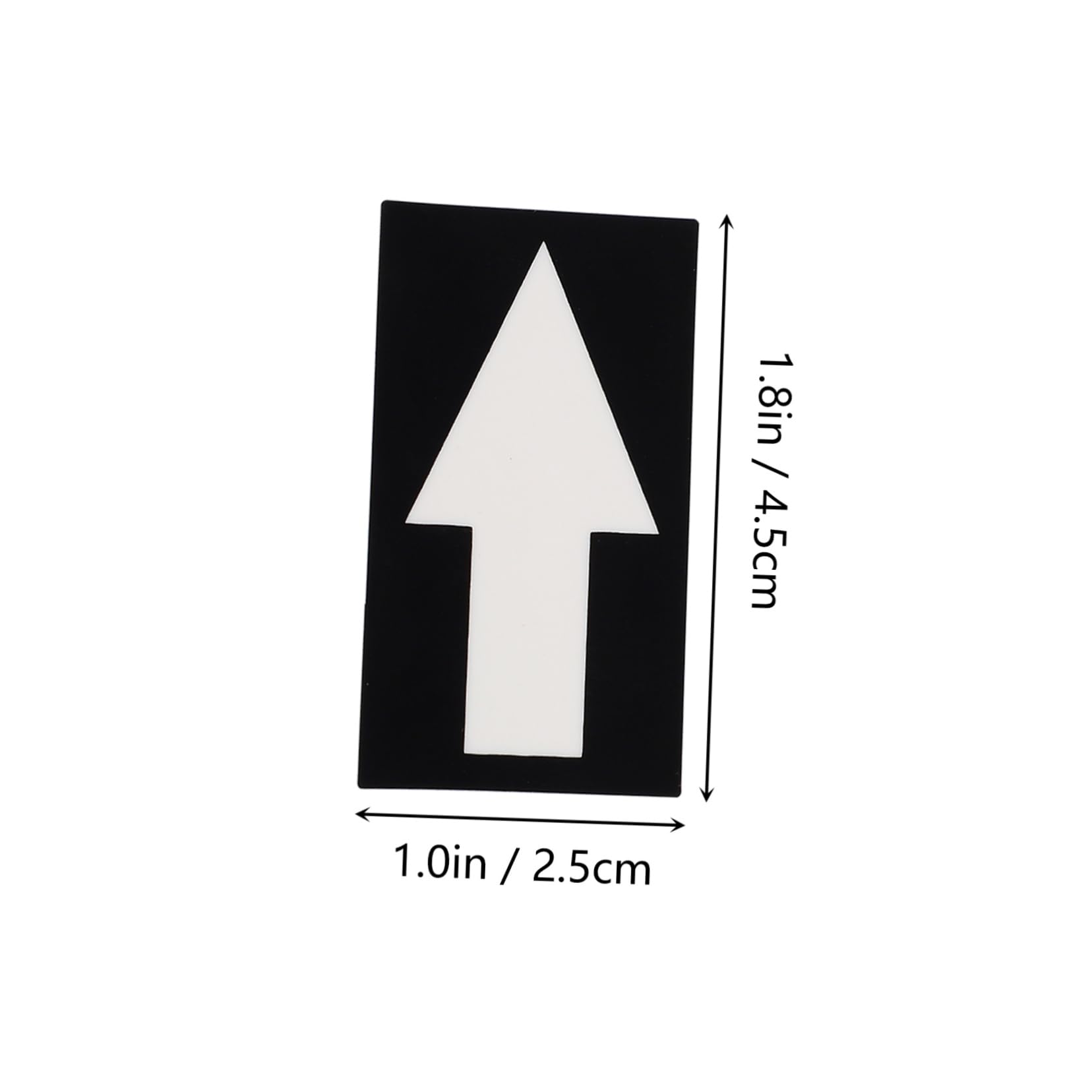 DOITOOL 10Pcs Arrow Directional Decals Indicating Flow Direction Stickers for Safety Marking Adhesive Arrow Warning Stickers for Walls and Floors