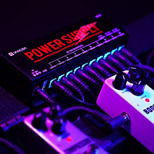 Vangoa Guitar Pedal Power Supply 10 Truly Isolated