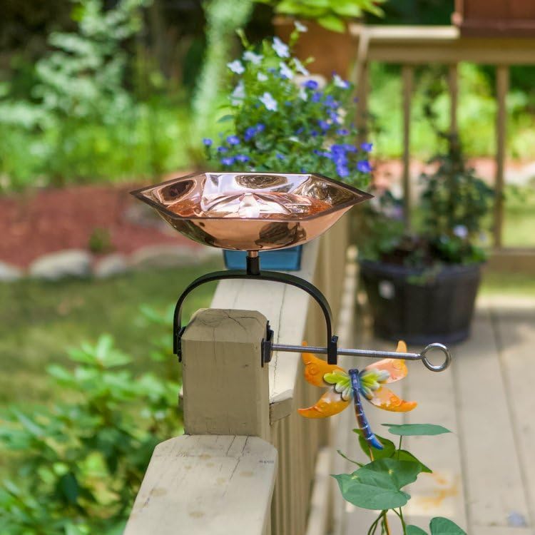 Bee Birdbath & Over Railing Bracket