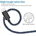 Type C Charging Cable USB C Cable 10 ft 4 Pack (3FT 6FTx2 10FT) Durable Fast Charging Cord Nylon Braided Compatible with Samsung Galaxy S20 /S20+ S10 S9 S8 Plus Note 10 9 8(Black Blue)