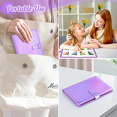 Ablus 256 Pockets Photo Album For Polaroid Snap Snaptouch Zip Mint Cameras Printers, Fujifilm Instax Mini 11 90 9 8+ 8 7S 70 50S 26 25 Liplay Instant Camera Film, Mini Link Sp-1 Printer(Nebula Purple) #TOP5