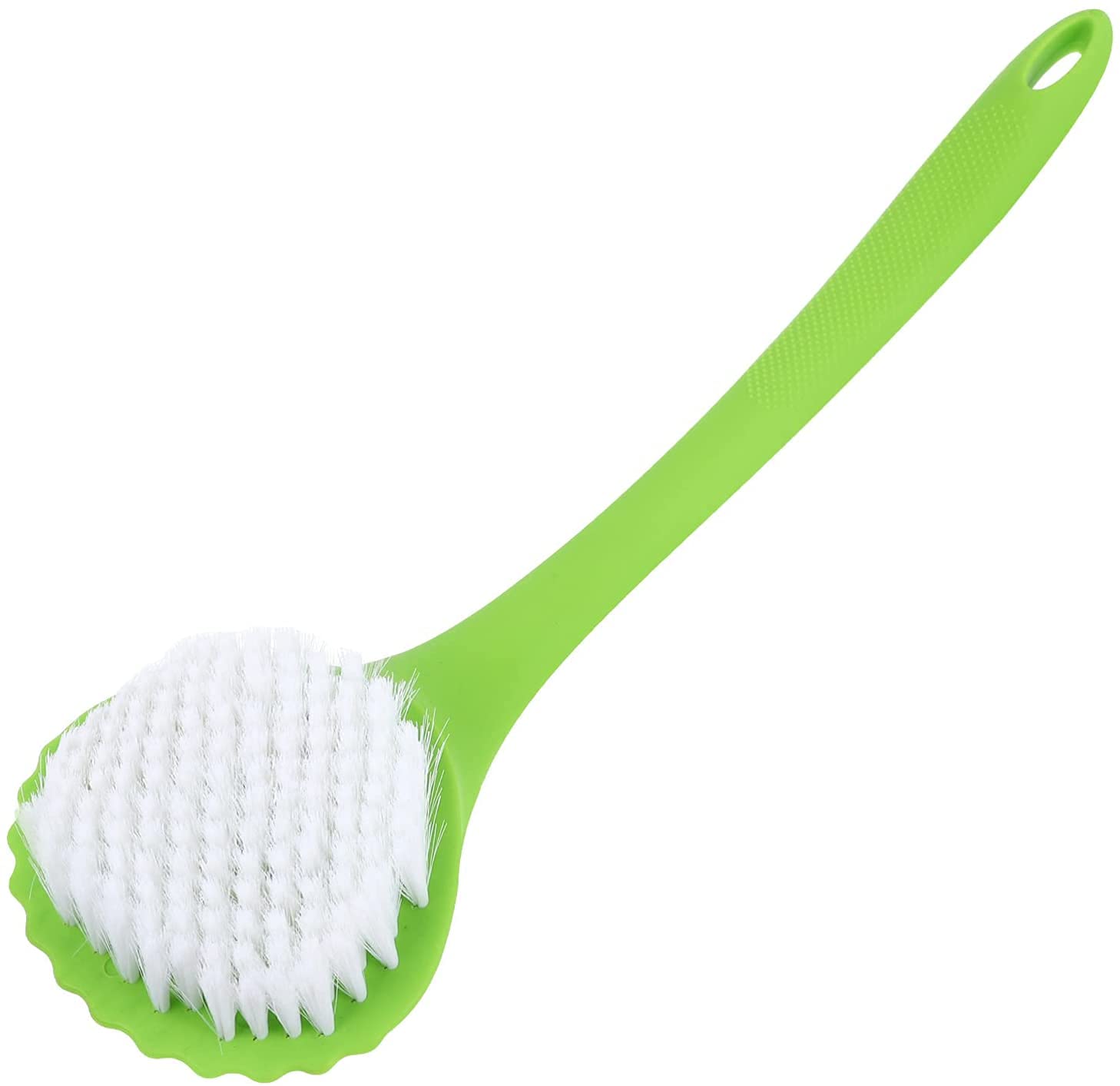 Cepillo Exfoliante, Mango Largo Depurador De Limpieza De Espalda De Baño Depurador De Limpieza De Espalda De Baño Cepillos De Baño Y Cuerpo (Color : Verde) (Verde)