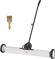 Vista 1 de VEVOR Barridor Magnético Rodante de 55 Libras con Ruedas, Barridor Magnético de Césped de 36 Pulgadas con Mango Telescópico, Barridor Magnético