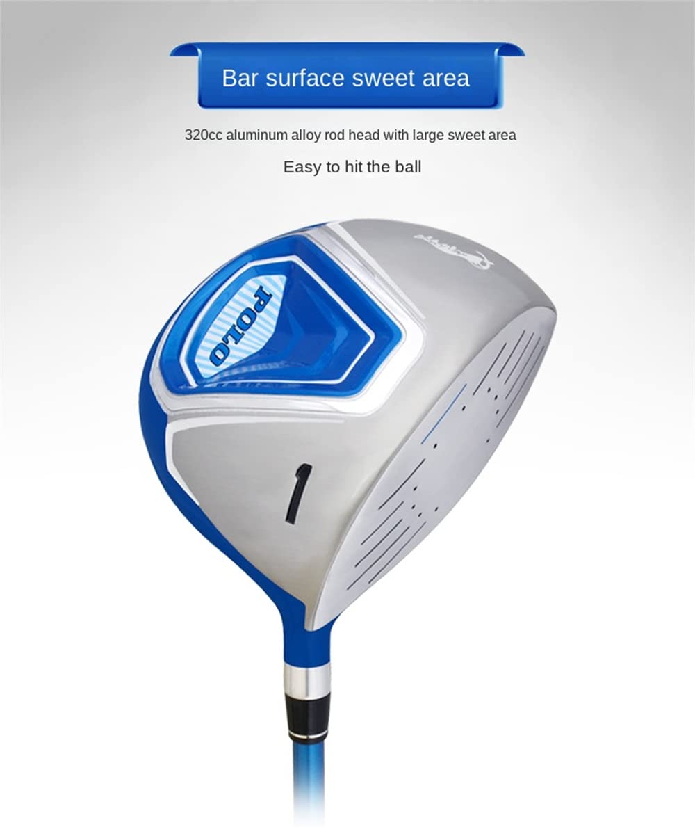 Perfecciona tu juego de golf con nuestro putter de mazo para niños, palo de golf de madera número 1 para principiantes, niños y niñas (azul para 3-5 años)