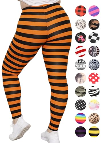 STRETCH IS COMFORT Women's and Plus Size Oh So Soft Knee & Full Length Leggings | Lots of Prints | Adult Sizes S-7X3