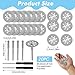 Diamond Cutting Disc Cutter 20Pcs for Dremel Rotary Tool 545 Metal Cutting Wheel Cut Off Discs with 3mm Mandrel for Stone Tile Glass Cutting
