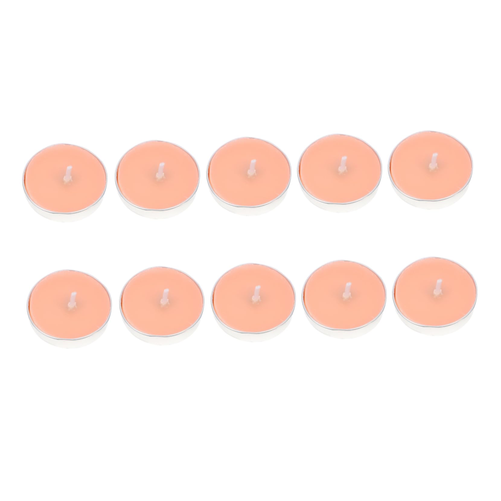 VINTORKY 10pcs Unscented Floating Candles for Wedding Decor Paraffin Wax Discs Romantic for Parties Christmas and Special Events