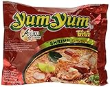 Deje cocer 3 minutos Yum Yum Instant Noodles Shrimp - 5 Paquetes de 10 x 60 gr - Total: 3000 gr