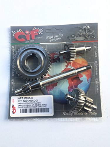  SET KIT INGRANAGGI TRASMISSIONE VARIATORE ALLUNGATI LUNGHI CIAO SI BRAVO BOXER BOSS GRILLO CBA ECO
