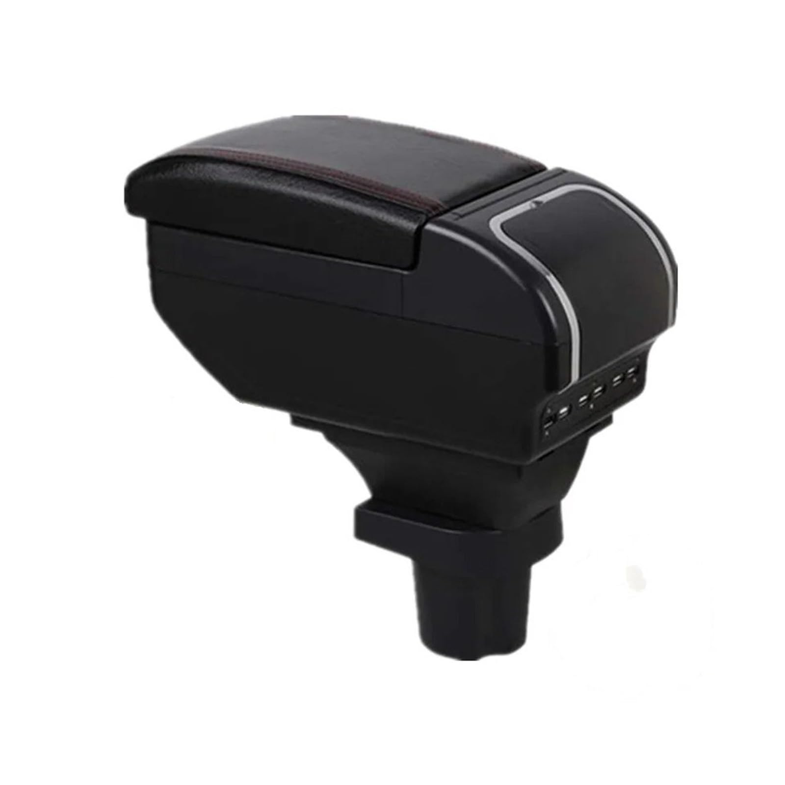 Uniwersalny podłokietnik turystyczny do Toyoty do Yaris 3 pudełko do przechowywania samochodu ładowanie USB podłokietnik samochodowy akcesoria samochodowe (C3 biała linia 7USB8)