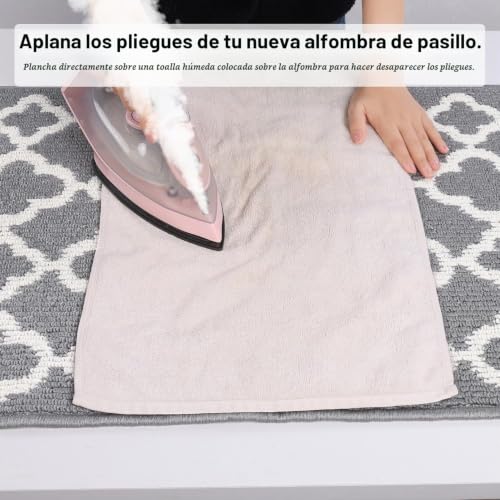 Alfombra antideslizante pasillo 60x240 cm lavable SHACOS textil estrecho para cocina y corredor 8