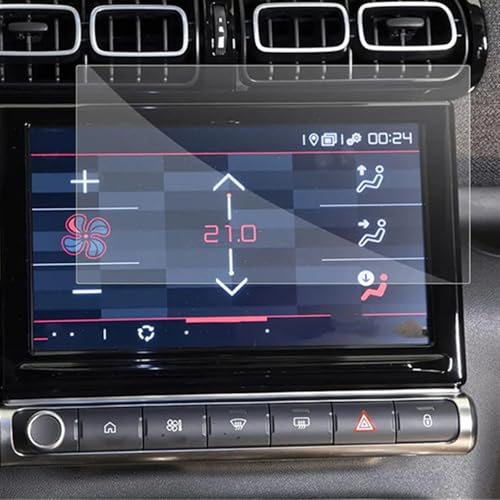 irQ[VXN[veN^[ Compatible With Citroen For C3 For C4 2018 2019 7C` J[irQ[V XN[یtB XebJ[ KX XN[یtB