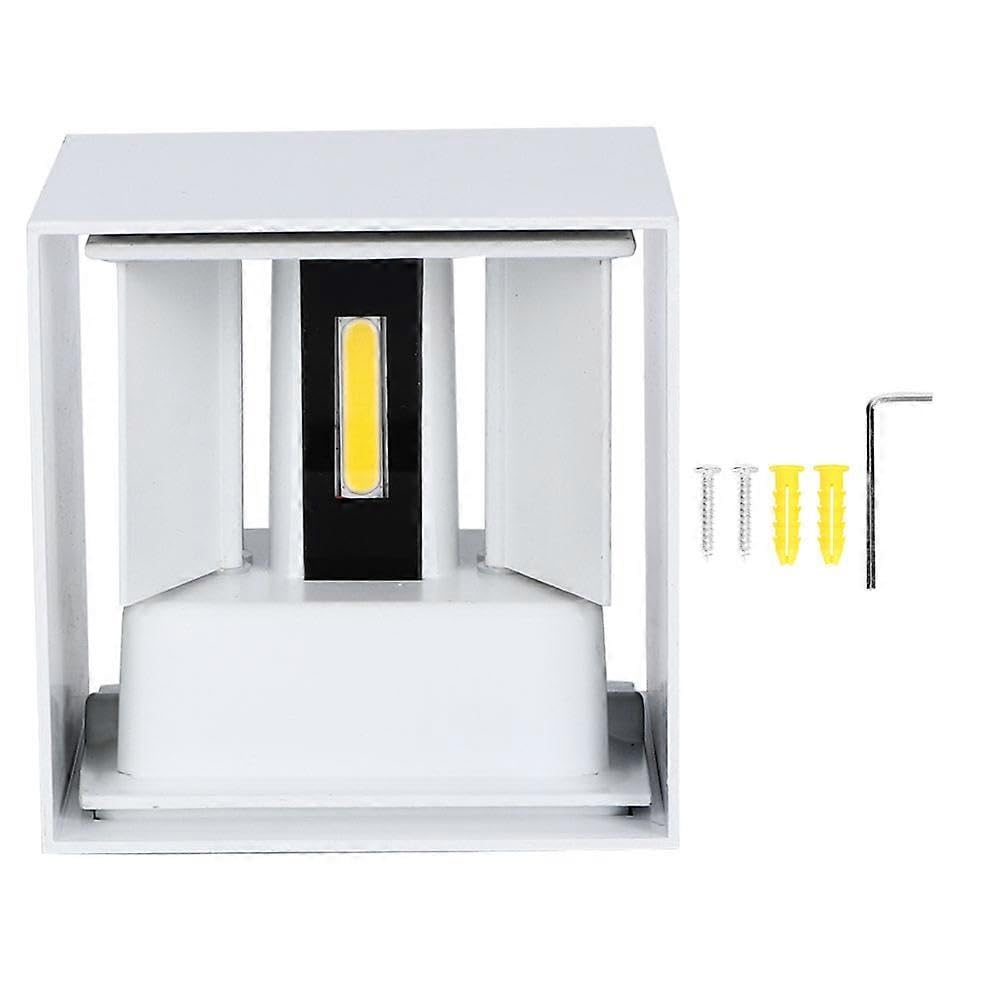 JOYHAPPST 85-265V 3000-3200K Waterproof Outdoor Led Wall Lamp Square Aluminium Dimmable Light(White11