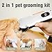 VCM Grooming Kit and Paw Trimmer for Cat Dog 2 in 1 Cordless Hair Clippers for Matted Hair Cats Dogs Quiet Shaver for Thick Hair Pets Horse Animals