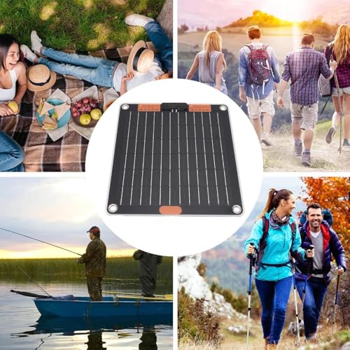 Panneau solaire portable USB et banque d'alimentation de charge rapide camping