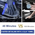 Clay Towel 2 Pack Auto Detailing - Fine Grade Microfiber Car Chamois Towel - DIY Detail Clay Bar Alternative - Image 3