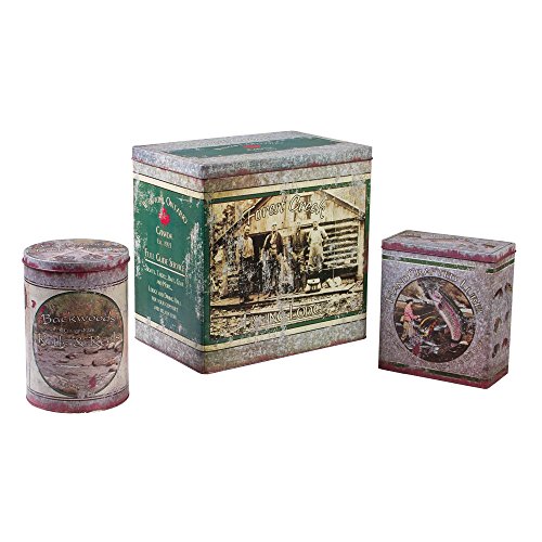 Fishing Advertising Tins - Food safe Set of 3