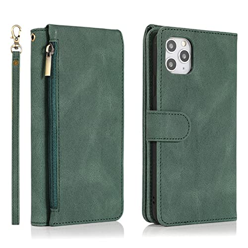 Étui portefeuille en cuir pour iPhone XS Max avec porte-carte et support