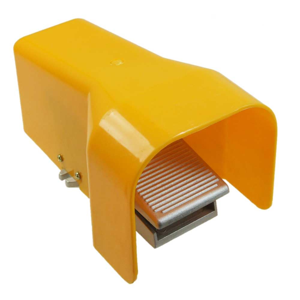 ORAZIO Valve Pneumatique à Pédale, 5 Voies 2 Positions G1/4 Filetée Commande de Presse à Pied Air Pad Interrupteur à Pédale Momentanée avec Couvercle de Protection pour équipements de Machines Industrielles 214725