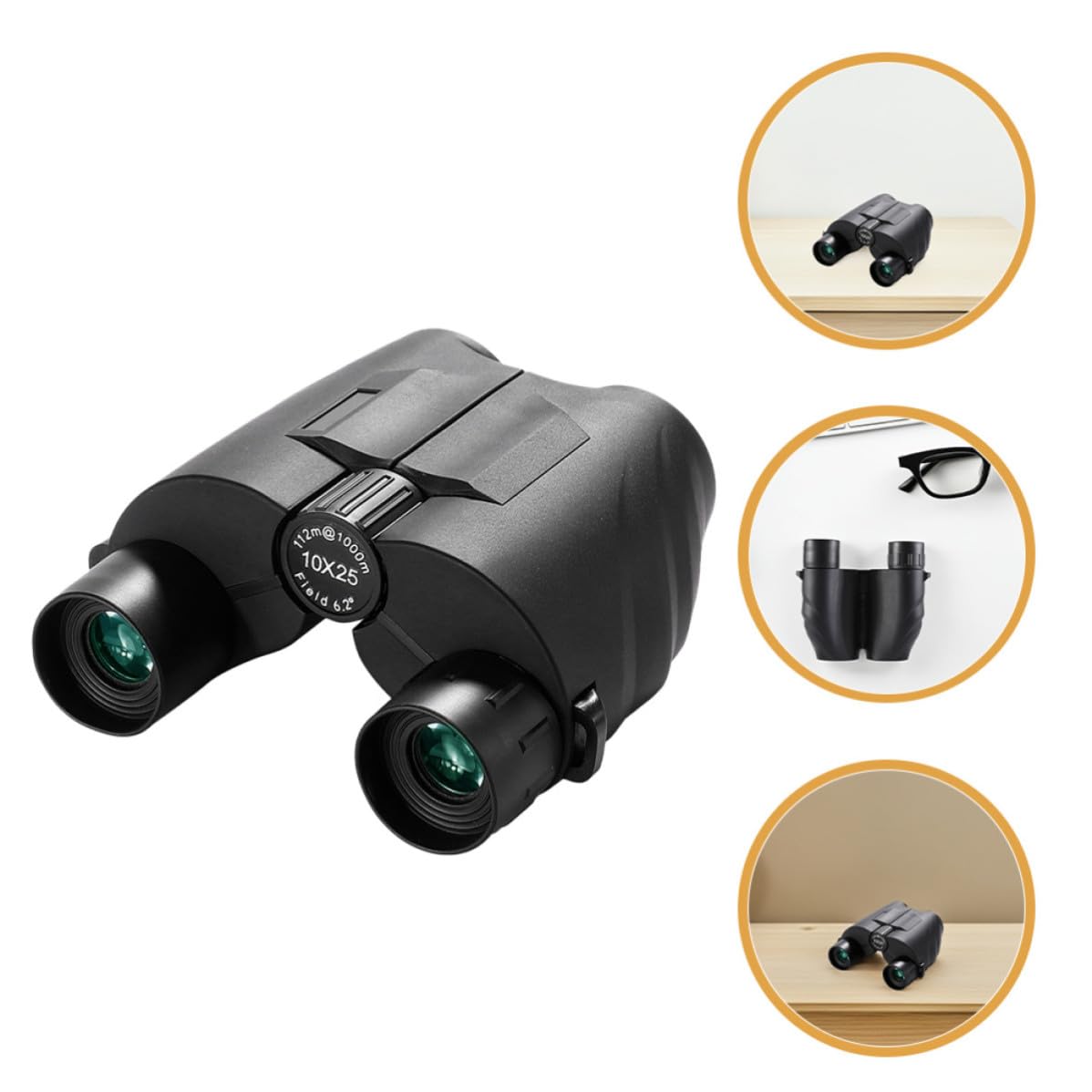 Binocolo 10x25 Portatile ad Alta Potenza, Immagini Nitide