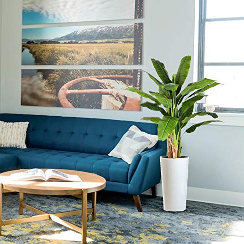 Artiflr 5 Feet Artificial Banana Tree Fake Silk Plant with UV Protection, Feel Real Artificial Tree, Super Quality, Feet, Green