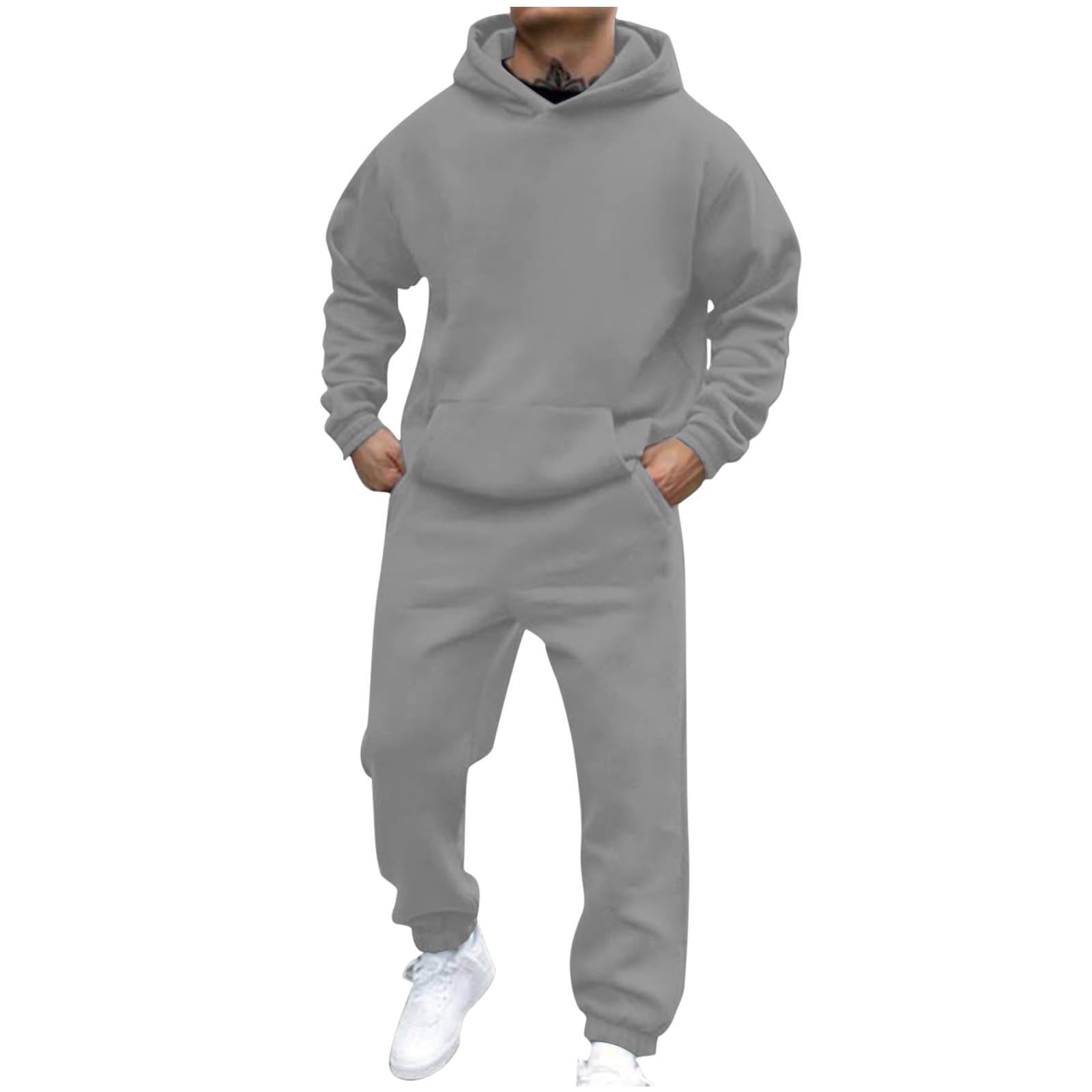 Two Piece Matching Sweatsuit Set Mens Men's Festival Outfits