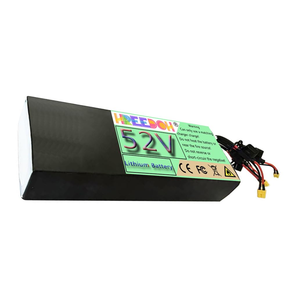 Batteria per Monopattino Elettrico da 52 V, Batteria al Litio da 52 V, 18,2 Ah, 23,1 Ah, batterie di Ricambio con Scheda di Protezione BMS.