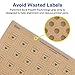 Avery Kraft Brown Square Labels with Sure Feed, 1