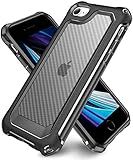 iPhone SE Case, iPhone 8 Case, iPhone 7 Case, SUPBEC Carbon Fiber Shockproof Protective Cover with S