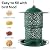 Godinsky Bird Feeders for Outdoors Hanging,Large Bird Feeders for Outdoors, with Finch Cardinal Chickadee, The Best Gift for Lovers, Mothers and Seniors,7LB Large Capacity-Green