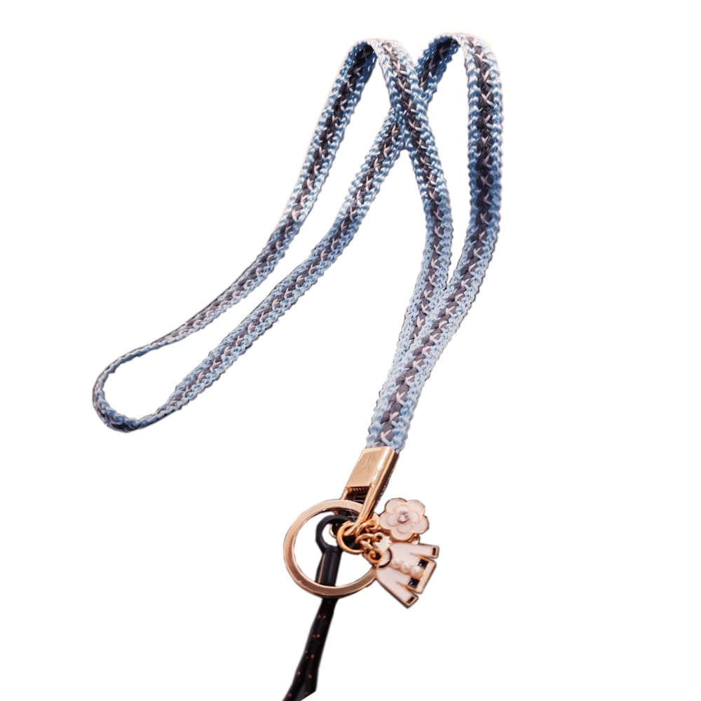 1x Cell Phone Lanyard Strap,Wrist Lanyards for Keys,Keychains for Women,Nylon Adjustable Shoulder Neck,Universal Phone Lanyard for All Smartphone,Travel Essentials Hand-woven two-color rope