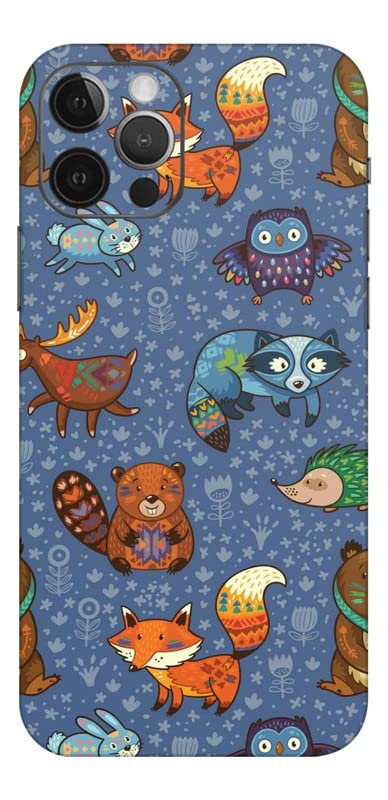 Image of Mobile Skin Sticker Compatible with Apple iPhone 12 Pro Skin Not Back Cover, Camera & Back Protector Mobile Skin Wrap; iPhone 12 PRO-KE-102