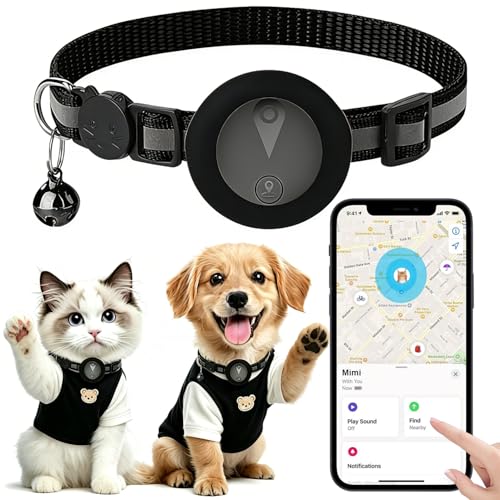 Pet GPS Tracker Collar for Cats,Mini GPS Dog Tracker,No Monthly Fee Location,Smart Pet Activity...