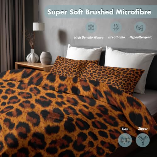 Parure de lit léopard 220x240 pour une décoration de chambre exotique - 7