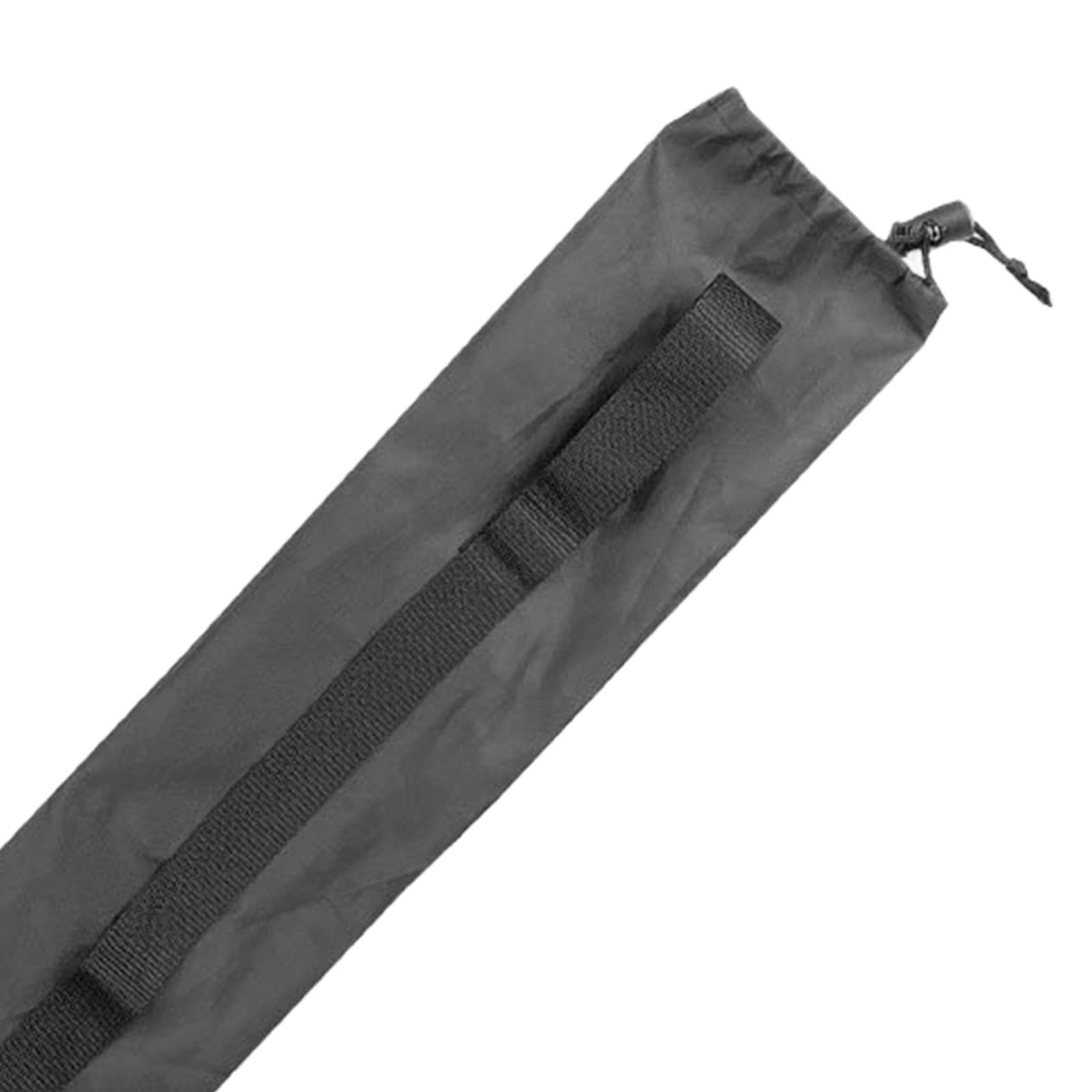 Lot de 6 Sacs de Transport et de Rangement Portables pour Bâtons de Marche et de Randonnée, Couleur Noire