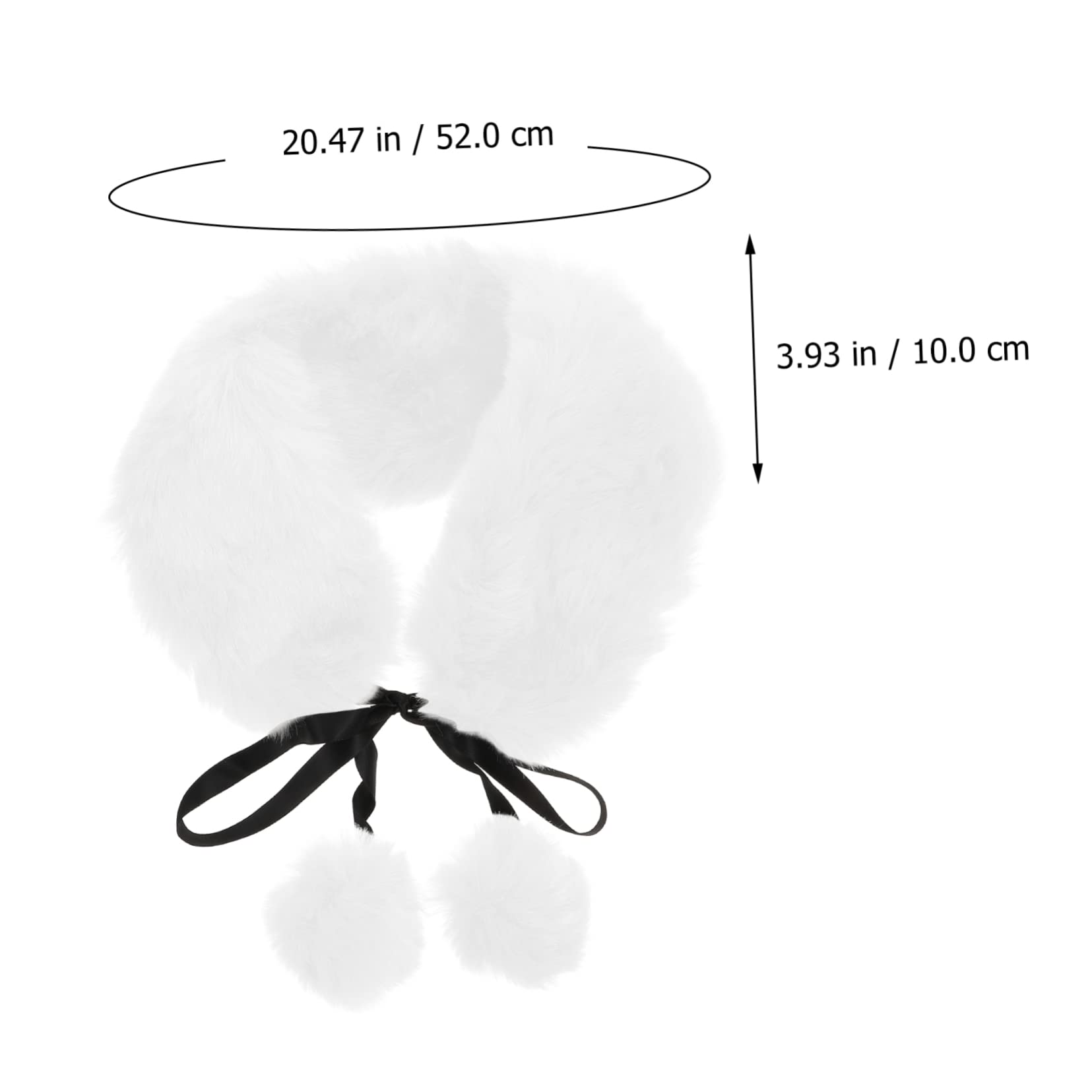 SOIMISS 3piezas Bufanda De Invierno Femenina De Peluche Cálida y Cómoda Cuello Decorativo De Bola Para Días Fríos Para Estudiantes y Uso Diario