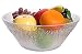 Break Resistant Clear Plastic Fruit and Salad Bowl, Large (3.5 Qt)