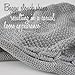 Boho Slouchy Knit Beanie for Women, Mens Fashion Rasta Tam-Style Hat for Fall & Spring Made in Korea Gray